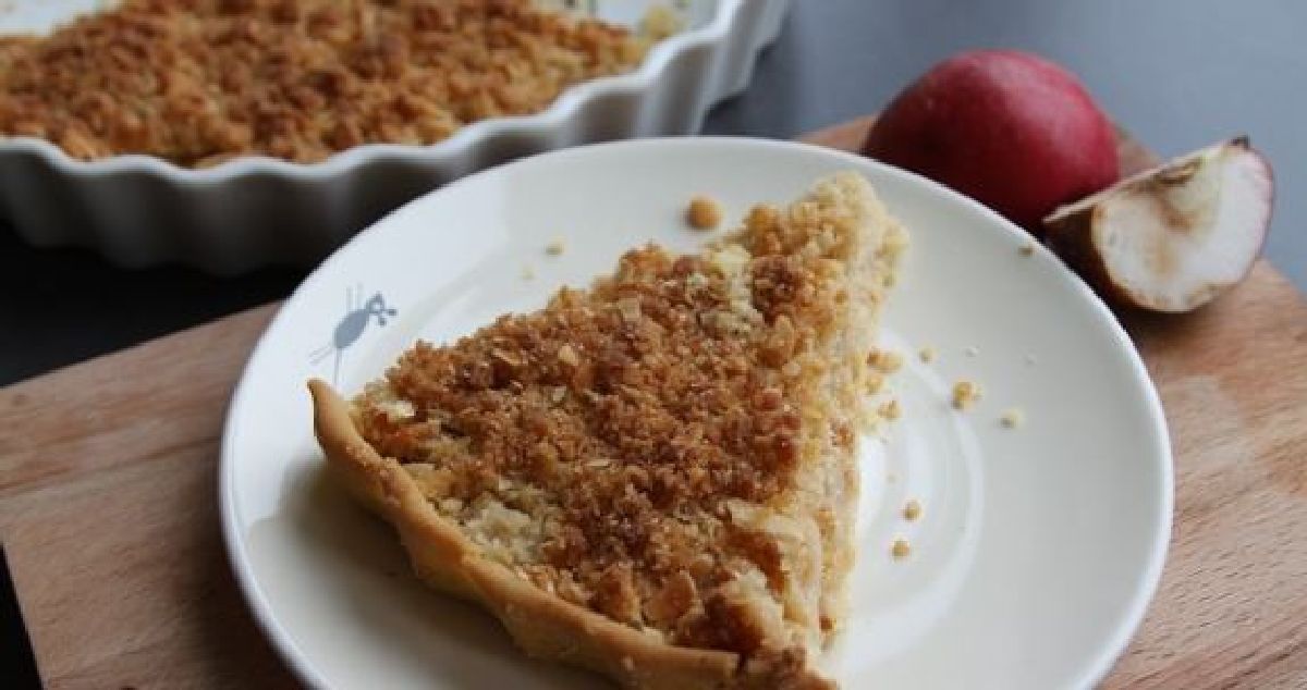 Une recette succulente de tarte crumble aux pommes
