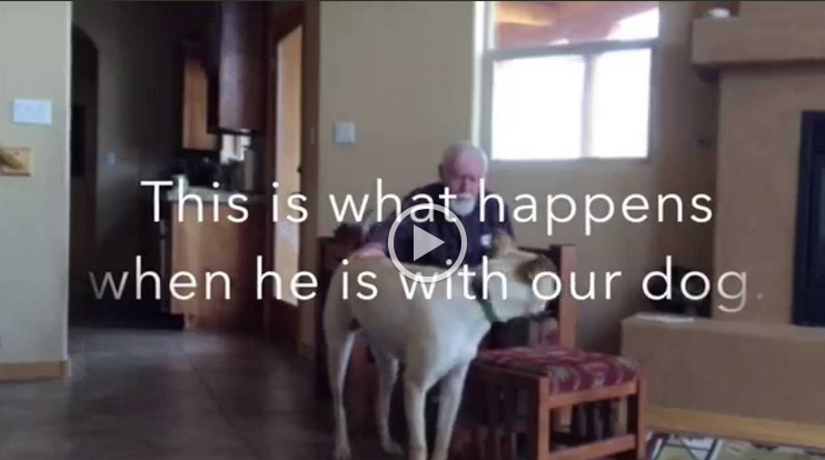 Emouvant :Un patient atteint d’Alzheimer reparle de nouveau grâce à son chien