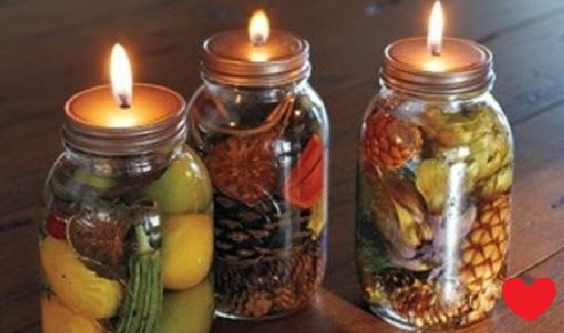 Réalisez vous-même vos bougies  parfumées en bocal de verre !