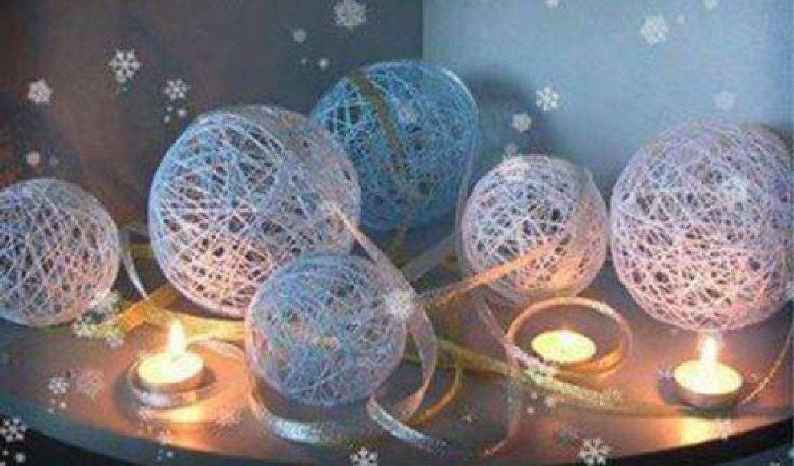Fabriquer vos Boules décoratives en fil facilement !
