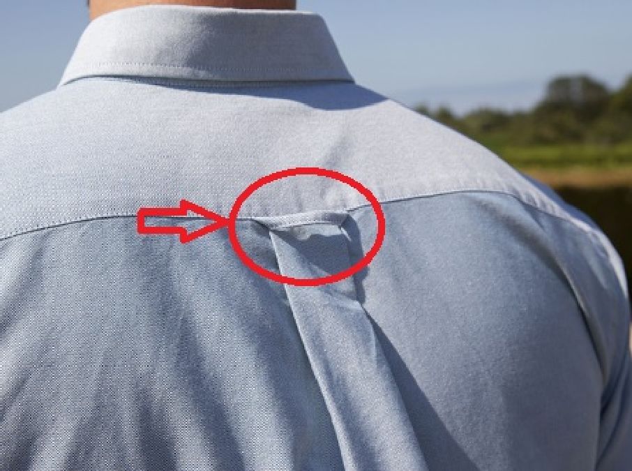 Avez-vous déjà remarqué la petite boucle à l’arrière de votre chemise? Ça sert à autre chose que ce que vous pensiez