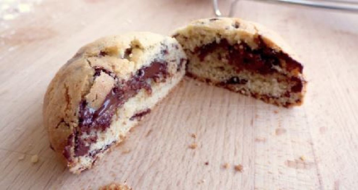 Recette Cookies aux pépites de chocolat et au cœur fondant Nutella