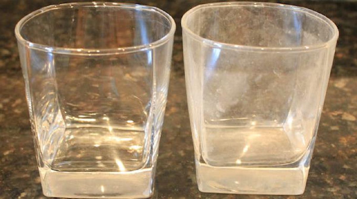 L’Idée astucieuse pour éliminer le calcaire sur la vaisselle et les verres.