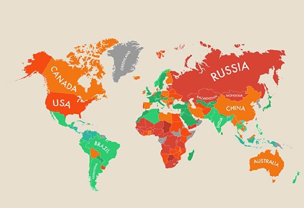 La carte du bonheur : Vous allez être surpris de voir quels sont les pays les plus heureux !